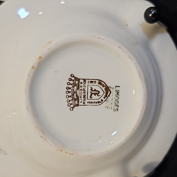 Limoges France Porcelain Boudoir Ashtray - Picture 4 of 4